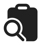Clipboard Search SVG Icon
